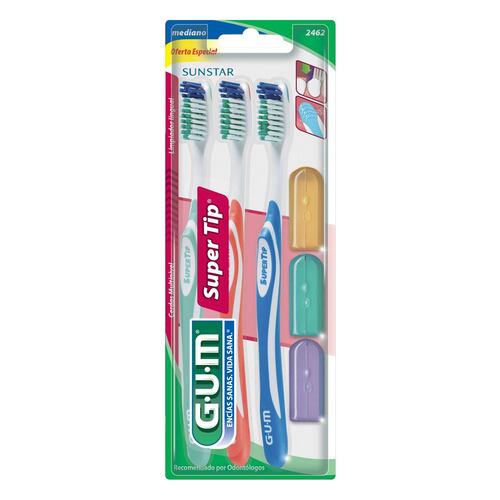 Cepillo Dental Ad Gum 3 Pack Super Tip Sve C/3 Tapas