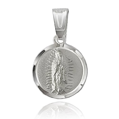 Medalla Virgen Circular Ch. Plata .925