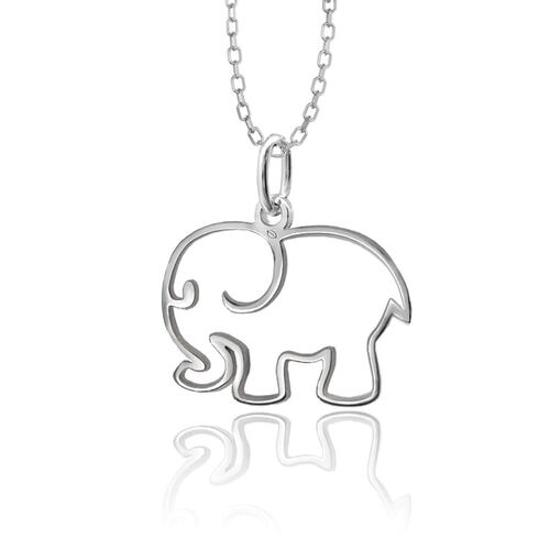 Collar Elefante Abundancia Silueta