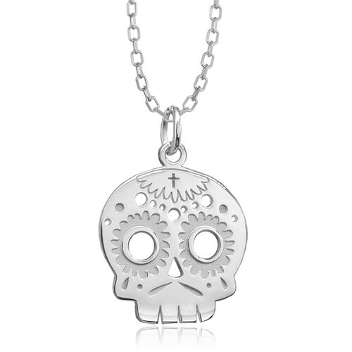 Collar Calavera Plata .925 Bésame