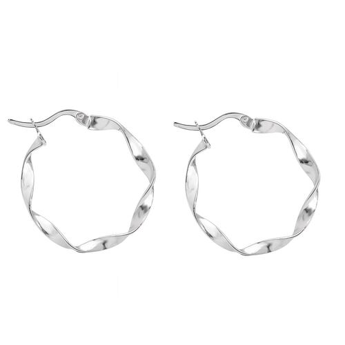 Arracadas Liston 2.5 Plata .925 Anne