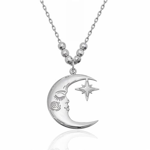Collar Luna Fugaz Plata .925 Anne