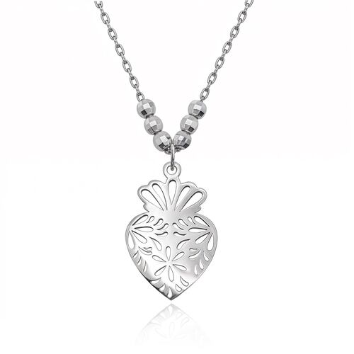 Collar Corazón Mexicano Plata .925 Anne