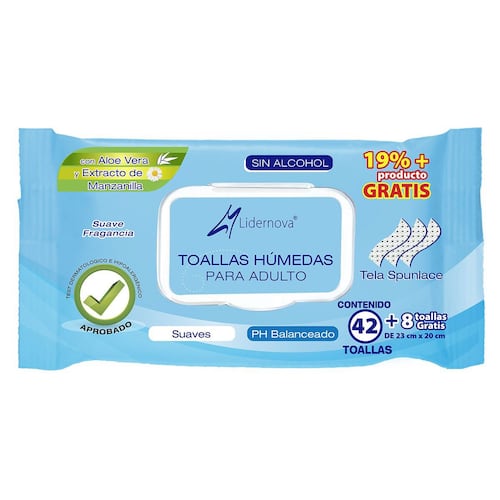 Attends Paquete de conveniencia de toallitas húmedas para adultos con aloe  - 72 toallitas