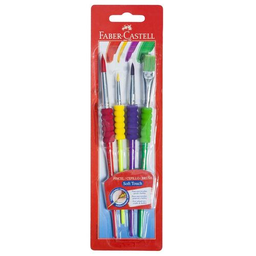 Set Pincel Grip Blister con 4 piezas Faber Castell