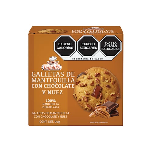 Galletas de Mantequilla con Chocolate y Nuez 90 g Taifeld´s