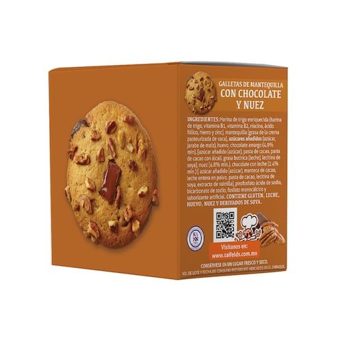 Galletas de Mantequilla con Chocolate y Nuez 90 g Taifeld´s