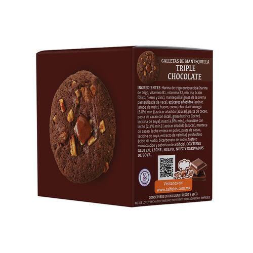 Galletas de Mantequilla Triple Chocolate 90 g Taifeld´s