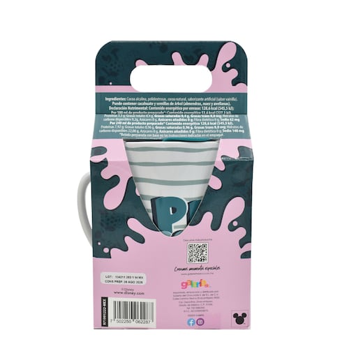Taza en Cerámica con Tapa Disney Mickey & Minnie + Sobre Polvo Sabor Chocolate Galería DC