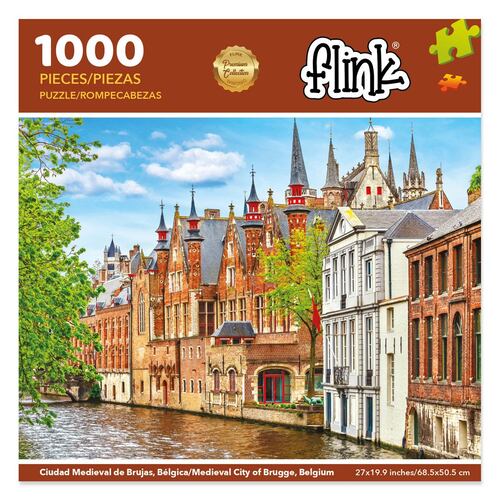 Rompecabezas 1000 piezas Ciudad Medieval de Brujas