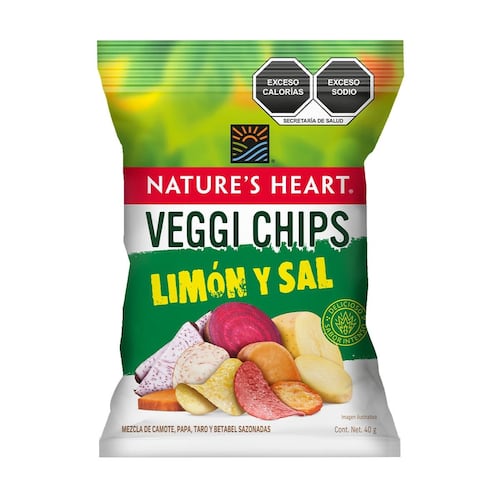 Veggi Chips Limón y Sal Nature's Heart 40g