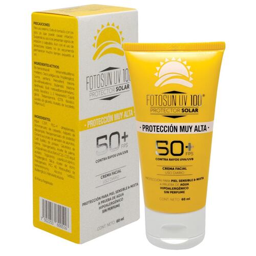 Fotosun UV 100 Crema facial 60 ml 50+ protección muy alta