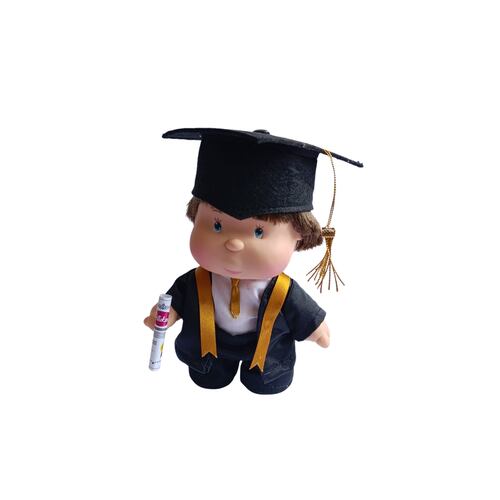 Muñeco PITUKO Graduado Dorado