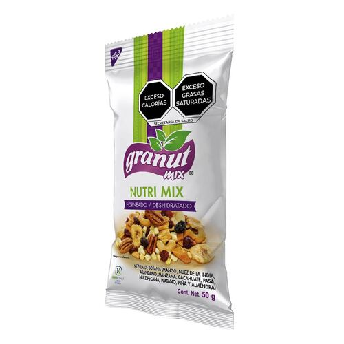 Mezcla de Frutas y Semillas Horneado/Deshidratado Granut Mix Nutri Mix 50 g