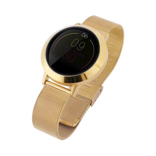 Smartwatch Cloe Mesh Dorado Para Dama