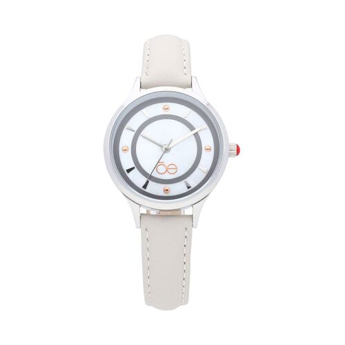 Reloj Cloe OE1905-WT Piel Para Dama