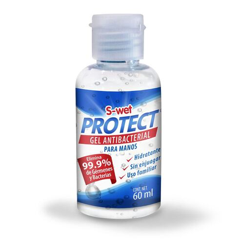 Gel antibacterial para manos S-Wet Protect