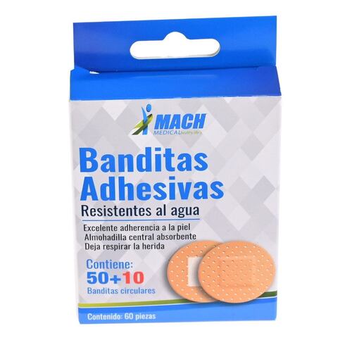 Banditas Adhesivas Circular 60Pz Machmedical
