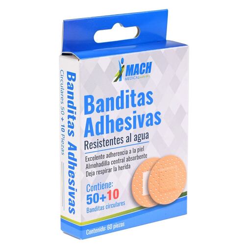 Banditas Adhesivas Circular 60Pz Machmedical