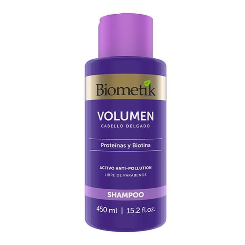 Shampoo p/volumen con biotina 450ml Biometik