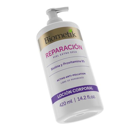 Loción corp piel extraseca biotina 420ml Biometik