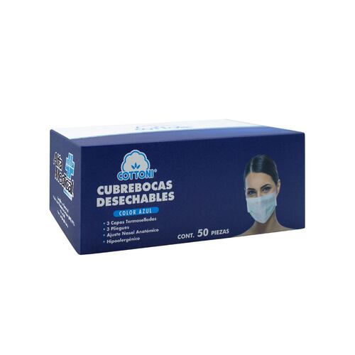 Cubre Bocas Alfa Medical C/50 pzas