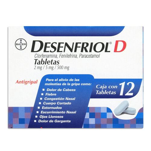 Desenfriol- D 12 tabletas