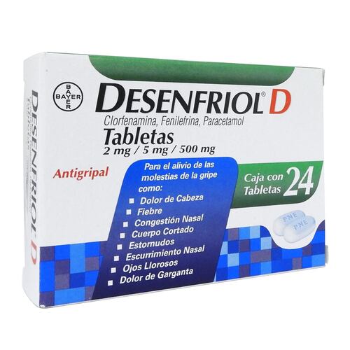 Desenfriol D 2/5/500 MG Tabletas 24