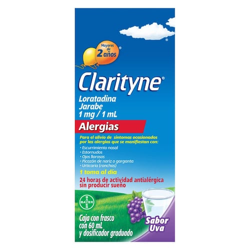 Clarityne jarabe uva frasco 60 ml mx