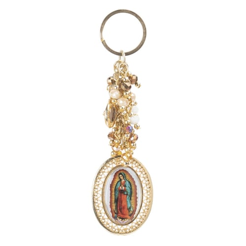 Llavero Virgen de Guadalupe de cristales Jorvina