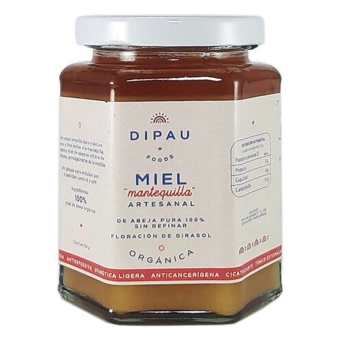 Miel mantequilla orgánica 350 gr Dipau