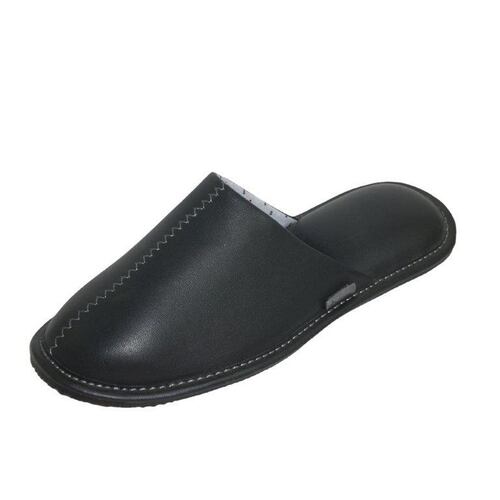 Pantufla Caballero Salto Zig-Zag  Negro Talla 26