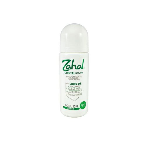 Desodorante Unisex de Cristal en Roll On Zahal 90ml