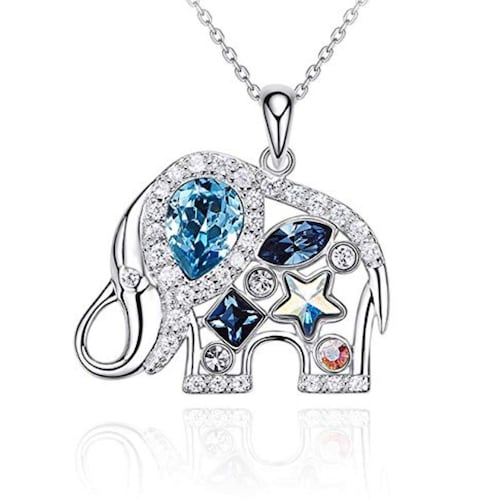 Dije Elefante con Cristales Austriacos Azules Mayfer