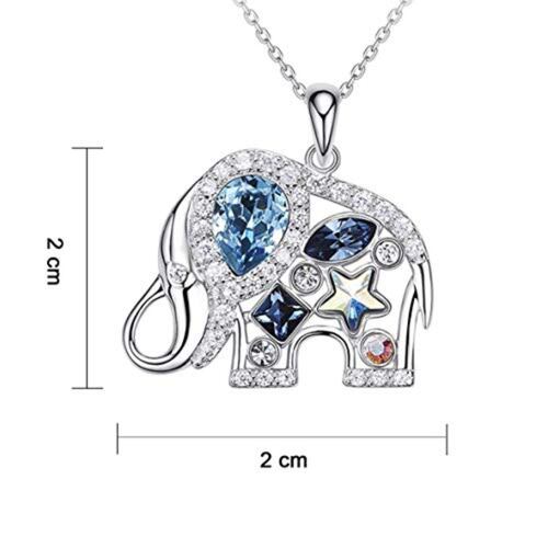 Dije Elefante con Cristales Austriacos Azules Mayfer