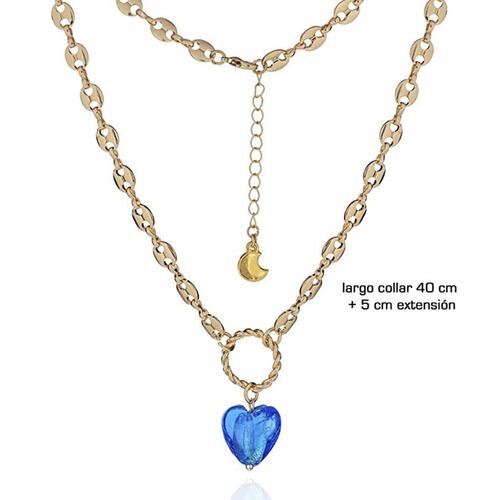 Collar Corazón Globo Rojo Parisa