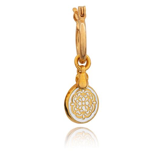 Arracada Mandala Chica Blanca Mayfer