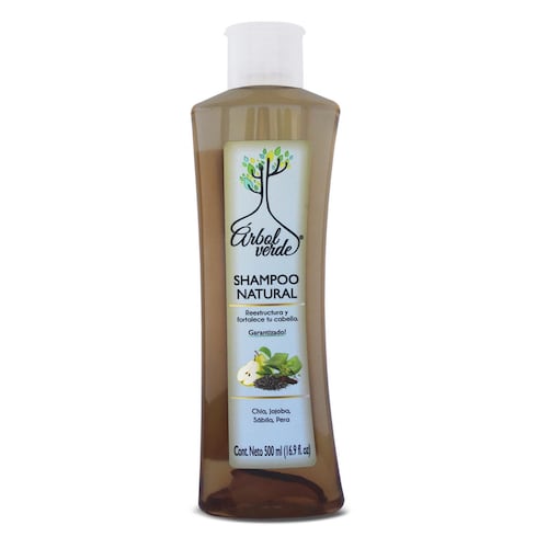Shampoo Natural Árbol Verde Chia Jojoba y Sábila 500 ml
