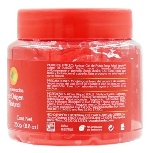 Gel Fijador de Frutos Rojos 250g