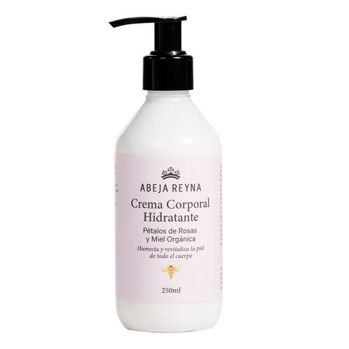 Crema Corporal Hidratante Rosas,  Miel y Jalea 250ml  Abeja Reyna