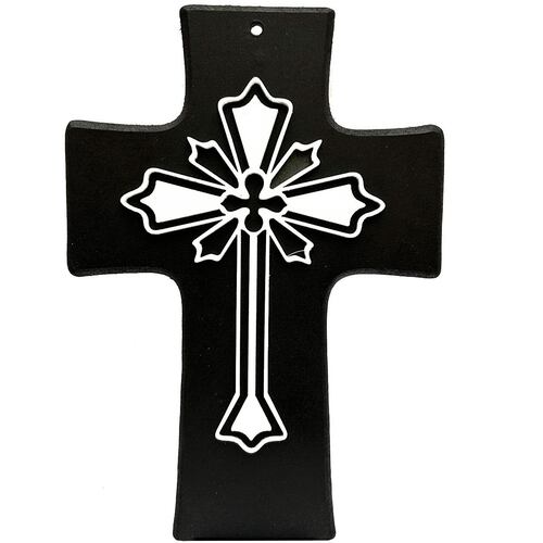 Cruz Decorativa Madera MDF Estilo Resplandor Minimalista Cobaart