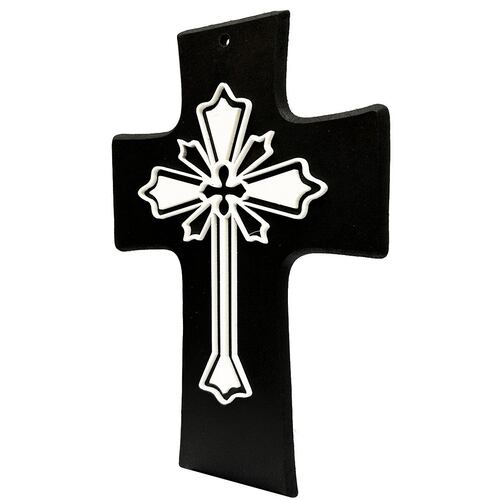 Cruz Decorativa Madera MDF Estilo Resplandor Minimalista Cobaart