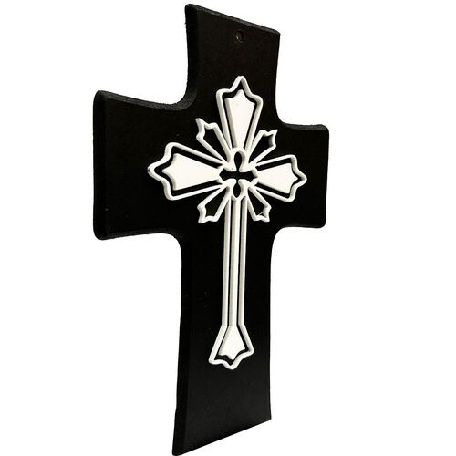 Cruz Decorativa Madera MDF Estilo Resplandor Minimalista Cobaart