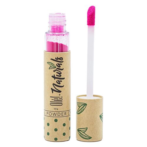 Olé! Naturals, labial indeleble en polvo color Fucsia, 3.8 gr