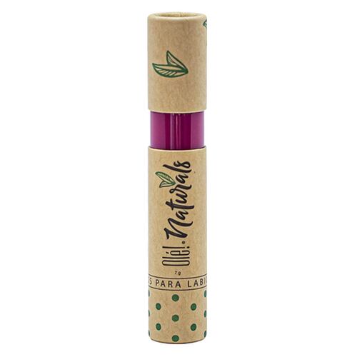 Olé! Naturals, lip gloss extra brillo para labios color Fucsia, 7 gr