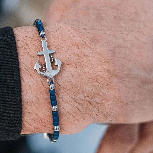 Pulsera de Acero Inoxidable Enso para Hombre EMB0016BL Negro