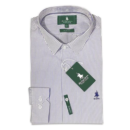 Camisa de vestir moda azul Polo Club talla grande