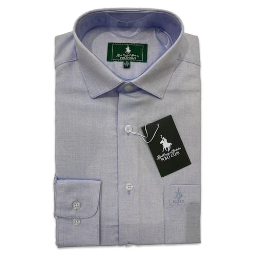 Camisa de vestir Polo Club azul G