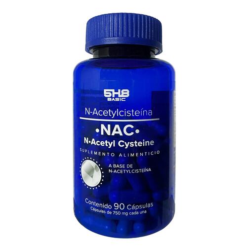 Suplemento Alimenticio NAC N-Acetyl Cysteine 90 Cápsulas 5H8