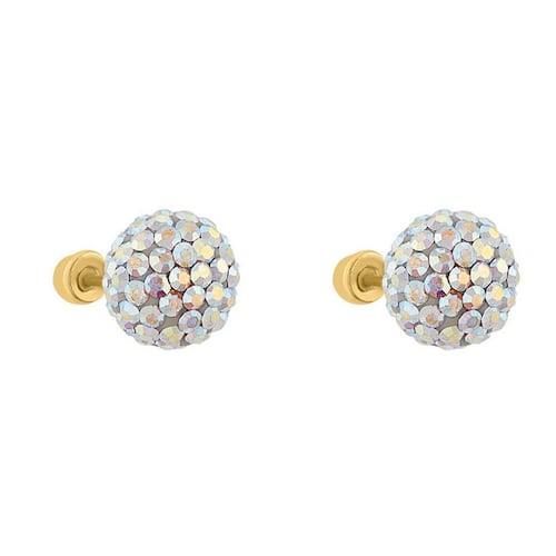Broquel de oro de 14 k esfera disco Brokellum